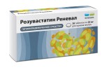 Розувастатин Реневал, таблетки покрытые пленочной оболочкой 20 мг 30 шт