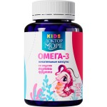 Детская омега 3, Доктор Море Kids капсулы жевательные 500 мг 120 шт для девочек тутти-фрутти