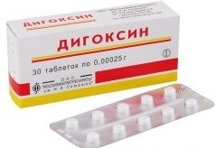 Дигоксин табл. 0.25 мг 30 шт.