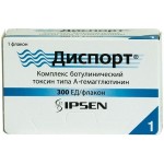 Диспорт, лиофилизат для приготовления раствора для инъекций 300 ЕД 1 шт флаконы