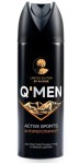 Дезодорант-антиперспирант для мужчин, QMen (КьюМен) 200 мл Active Sports Актив спортс экстракт восточных трав и чайного дерева