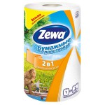 Полотенца бумажные, Zewa (Зева) 1 шт кухонные 2 в 1 двухслойные