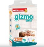 Подгузники детские, Gizmo (Гизмо) 3-6 кг р. 2 78 шт
