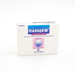 Панцеф, таблетки покрытые пленочной оболочкой 400 мг 7 шт
